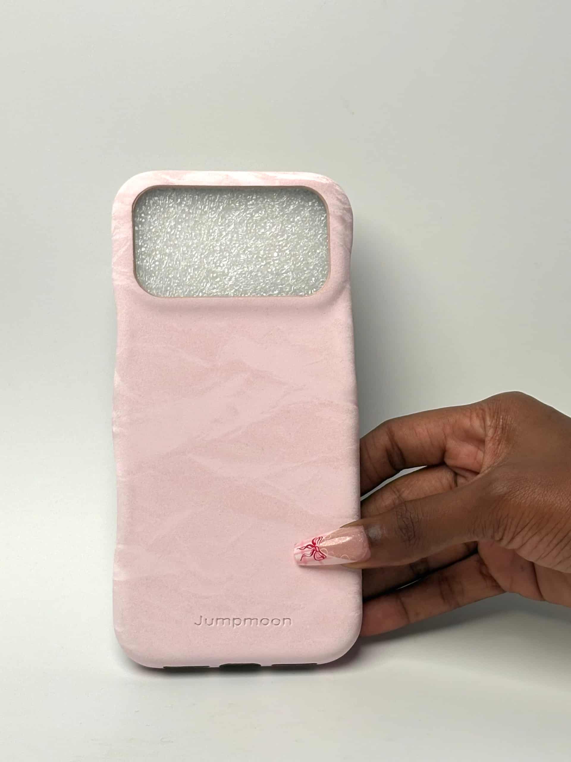 Crinkled Leather Case(Blush)